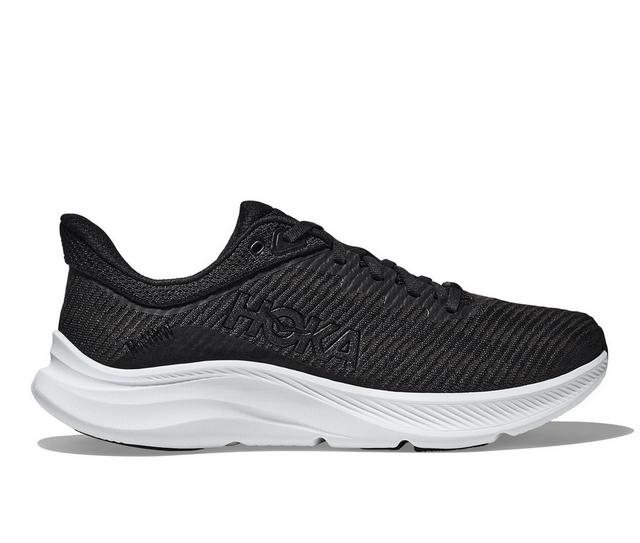 Men's Hoka One One Solimar Running Shoes in Black/White color