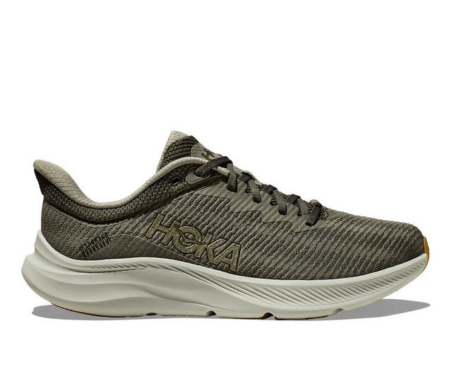 Men's Hoka One One Solimar Running Shoes in Natural/Gum color