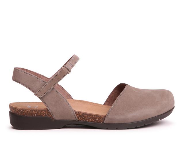 Women's Dansko Rowan Clogs in Taupe color