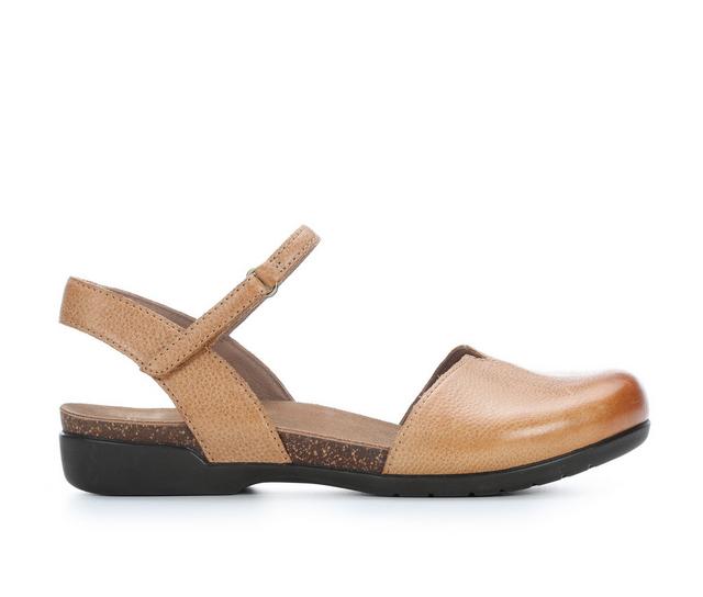 Women's Dansko Rowan Clogs in Honey Distresse color