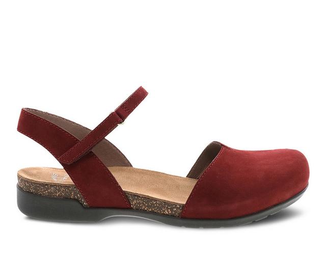 Women's Dansko Rowan Clogs in Cinnabar color