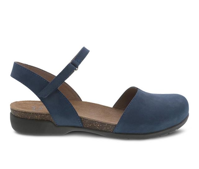 Women's Dansko Rowan Clogs in Navy color