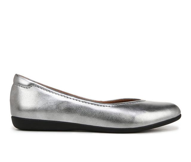 Women's Naturlizer Vivienne Flats in Pewter color