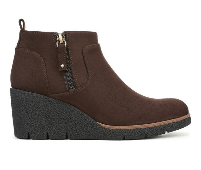 Women's Dr. Scholls Bianca Booties in Dark Umber color