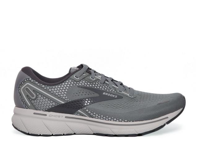 Men's Brooks Ghost 14 Sustainable Running Shoes in Grey/Alloy/Oy-1 color