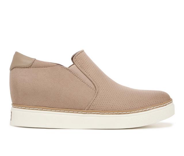 Women's Dr. Scholls If Only Wedged Sneaker in Beige Fabric color