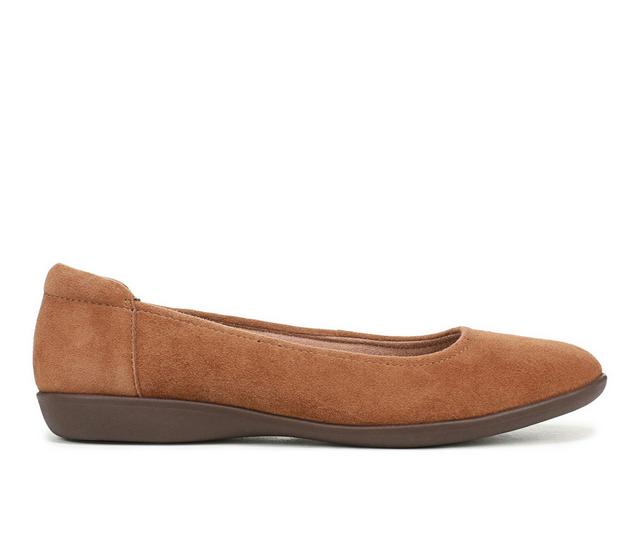 Women's Naturalizer Flexy Flats in Dark Chestnut color