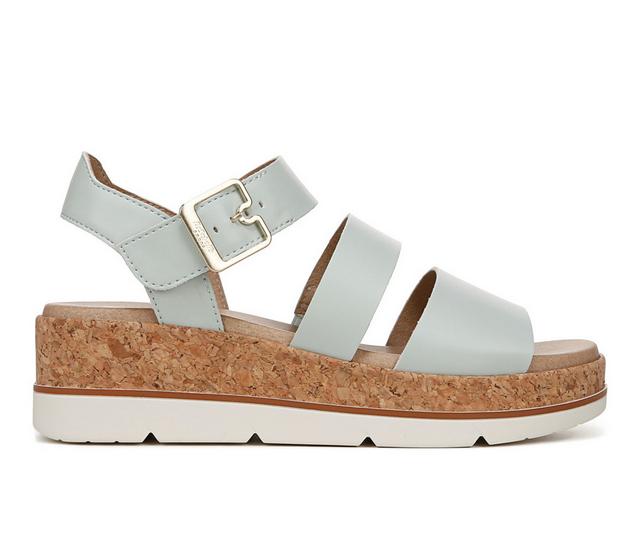 Women's Dr. Scholls Once Twice Espadrille Platform Sandals in Ocean color