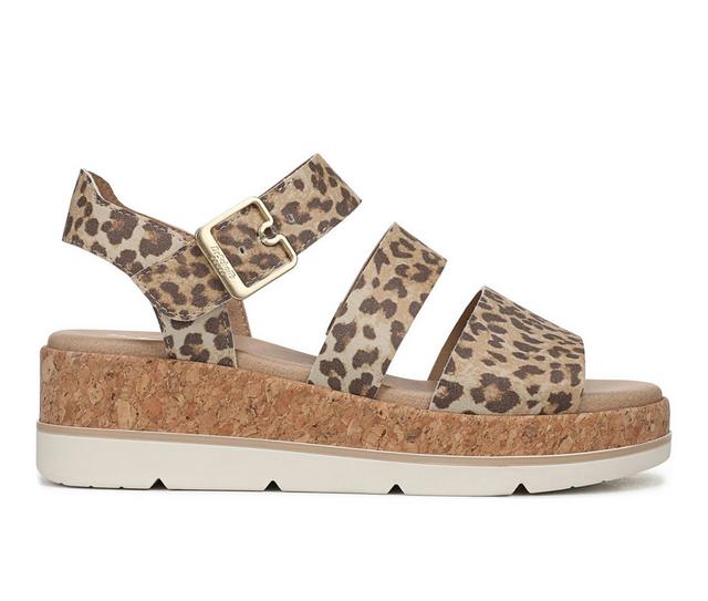 Women's Dr. Scholls Once Twice Espadrille Platform Sandals in Light Sand/Tan color