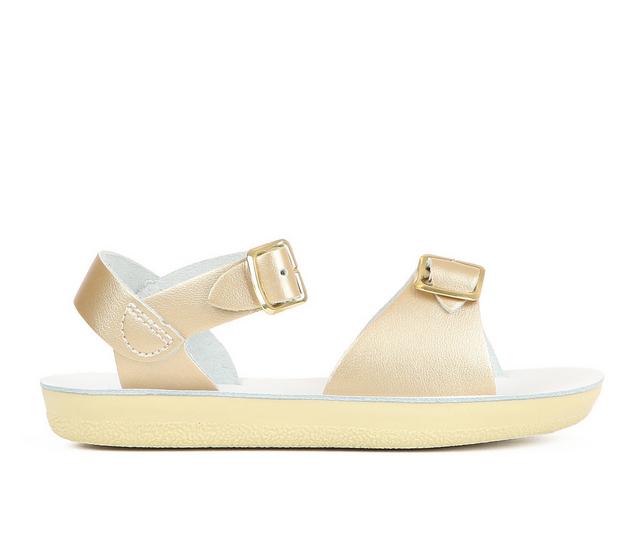 Girls' SUN-SAN Toddler & Little Kid Surfer Sandals in Gold color