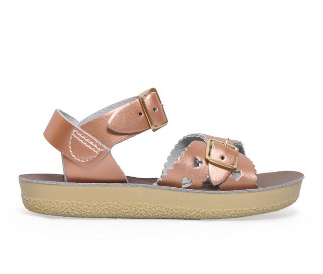 Girls' SUN-SAN Infant & Toddler & Little Kid Sweetheart Sandals in Rose Gold color