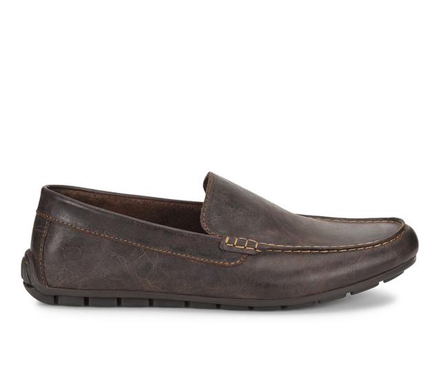 Men's Born Allan Slip-On Shoes in Dark Brown color