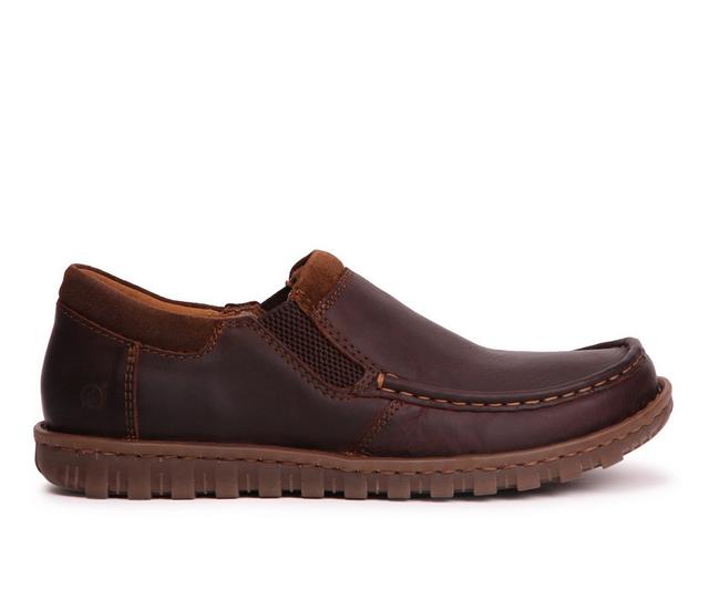 Men's Born Gudmund Slip-On Shoes in Dark Brown color