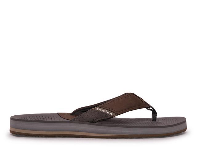 Men's Cobian ARV2 Flip-Flops in Chocolate color