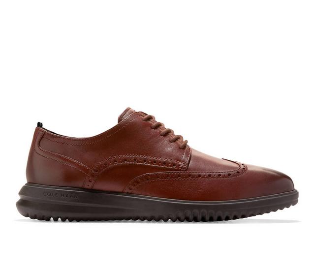 Men's Cole Haan Grand Wingtip Oxford Dress Shoes in Woodbury color