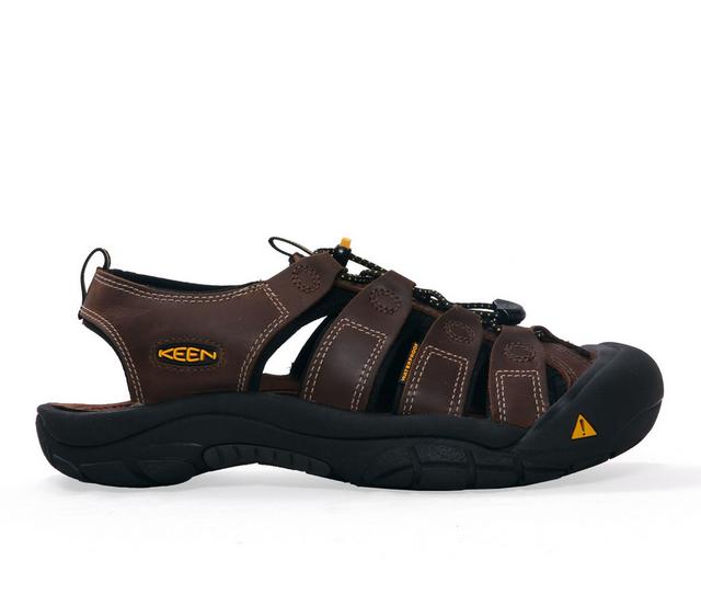 Men's Keen Outdoor Newport Outdoor Sandals in Bison color