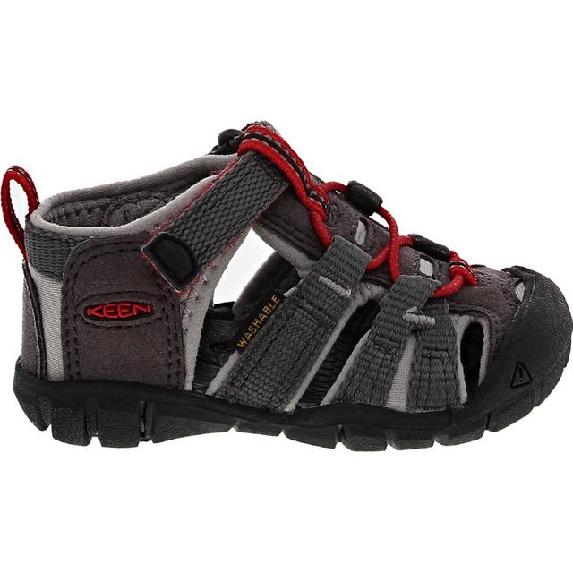 Kids' KEEN Utility Seacamp II Sandals in Magnet/Red color