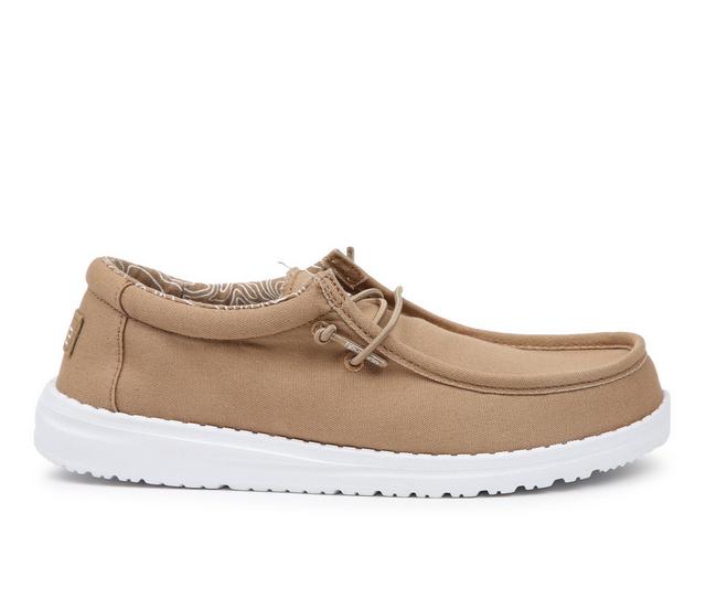 Boys' HEYDUDE Little Kid & Big Kid Wally Casual Shoes in Tan color