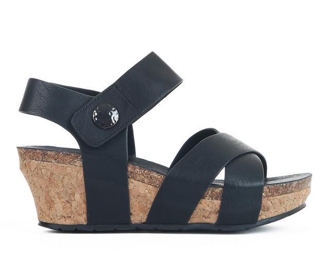 Women's Pierre Dumas Chantal 4 Wedges in Black color