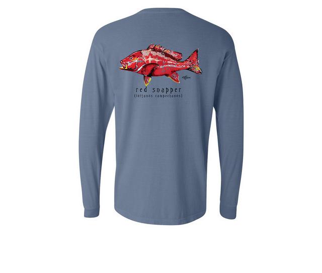 PHINS Long Sleeve Red Snapper in blue color