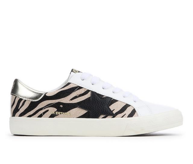 Women's VINTAGE HAVANA Mighty Sneakers in Zebra White color