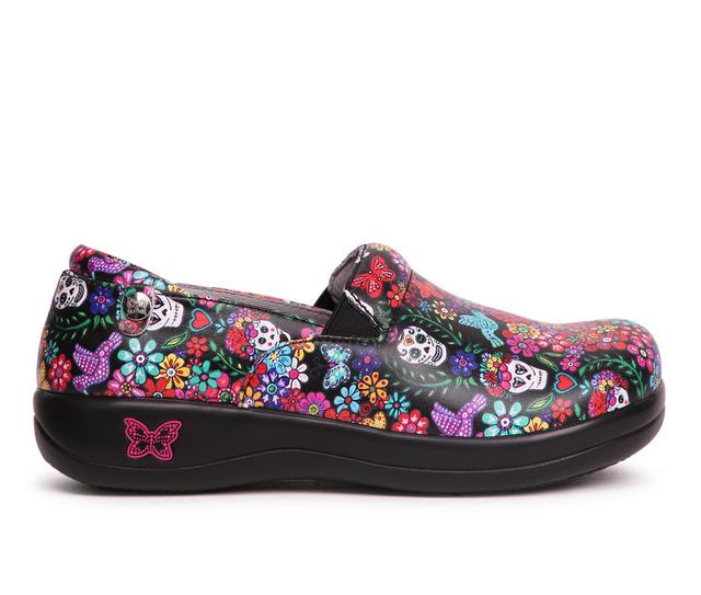 Women's ALEGRIA Keli Work Shoes in Blk/Sugr Skull color