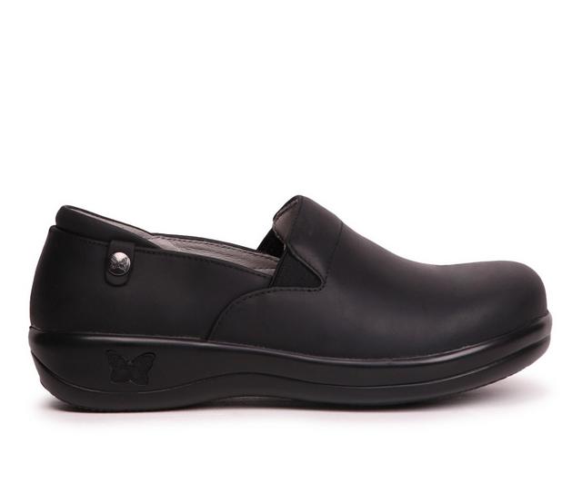 Women's ALEGRIA Keli Work Shoes in Oiled Black color