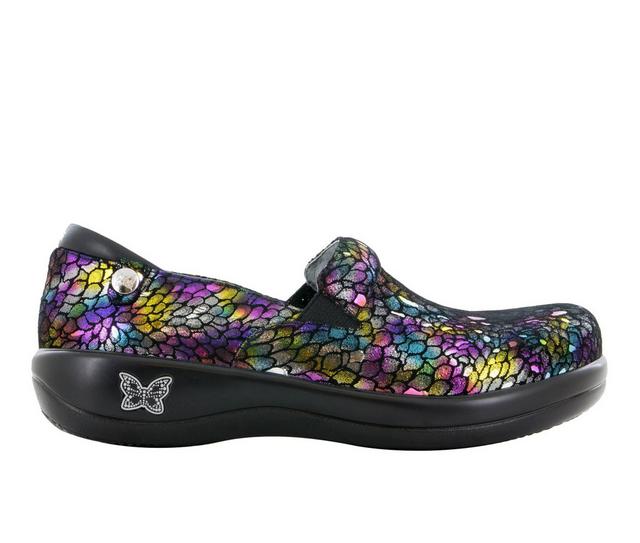 Women's ALEGRIA Keli Work Shoes in Minnow Rainbow color