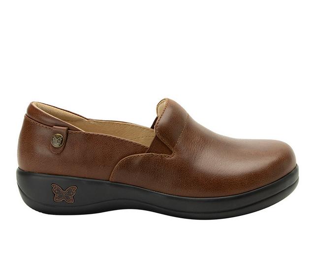 Women's ALEGRIA Keli Work Shoes in Walnut color