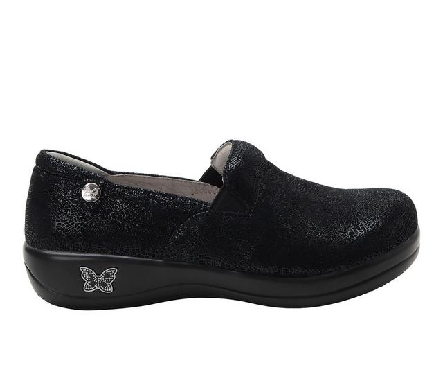 Women's ALEGRIA Keli Work Shoes in Crackle Black color