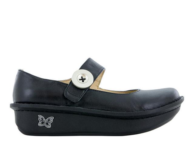 Women's ALEGRIA Paloma in Black Leather color