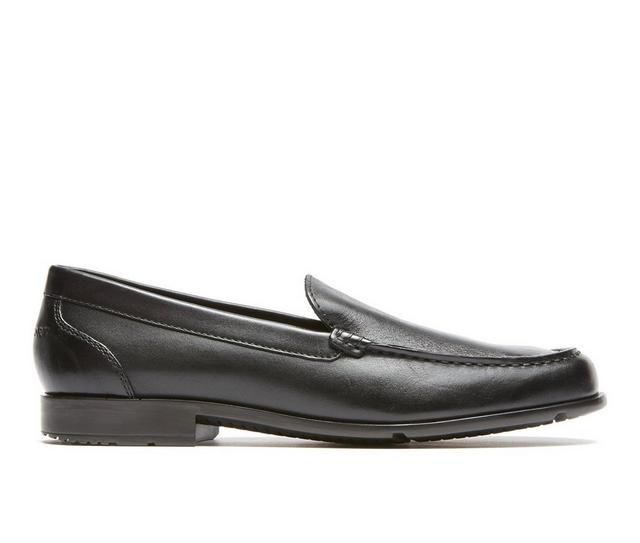 Men's Rockport Classic Loafer Lite Slip-On Shoes in Black color