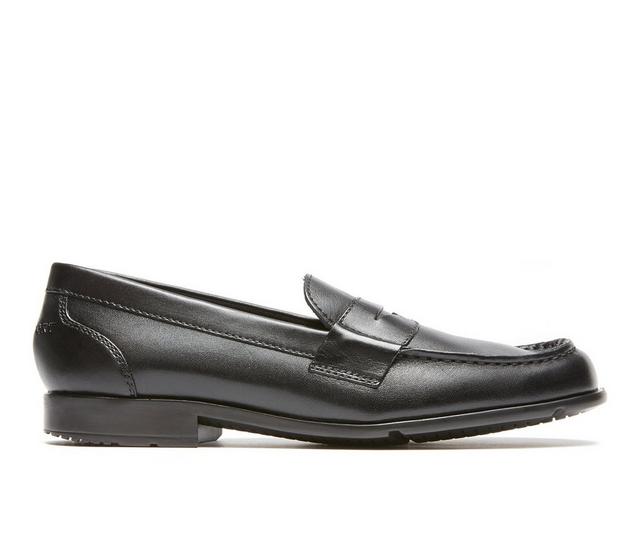 Men's Rockport Classic Loafer Lite Penny Dress Shoes in Black II color