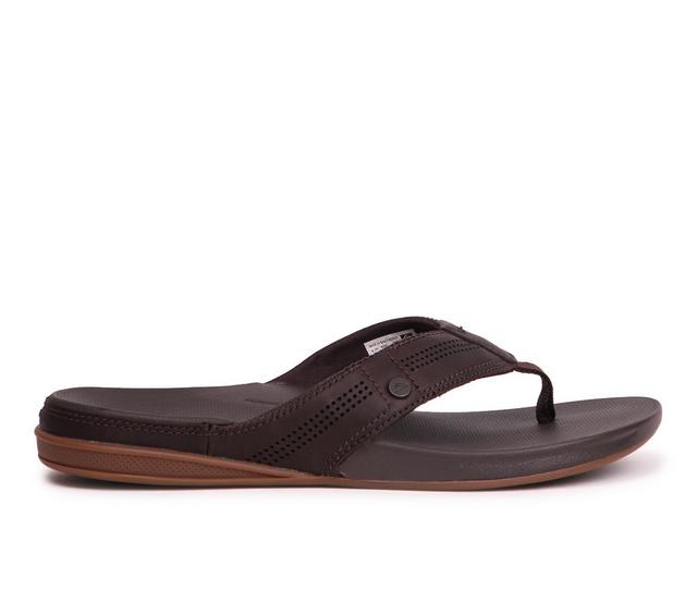 Men's Reef Cushion Bounce Lux Flip-Flops in Black/Brown color