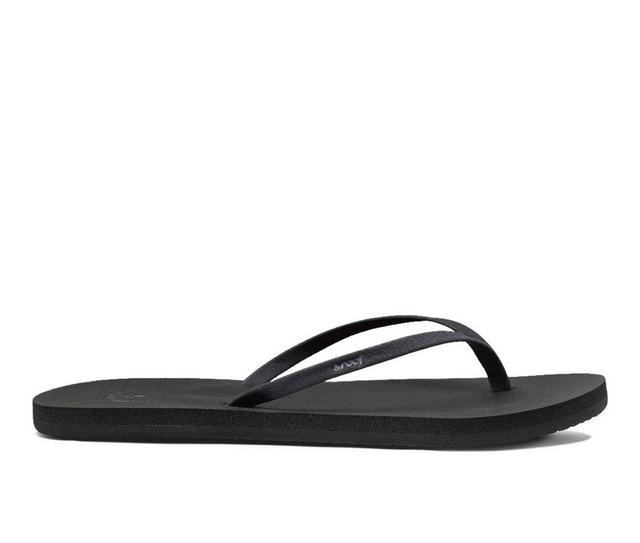 Women's Reef BLISS NIGHTS Flip-Flops in Black color