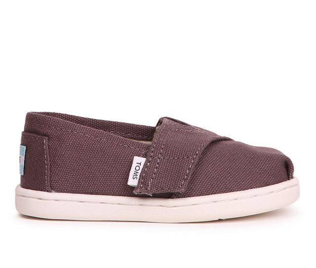 Kids' TOMS Infant & Toddler & Little Kid Tiny Alpargata Ash Shoes in Ash color