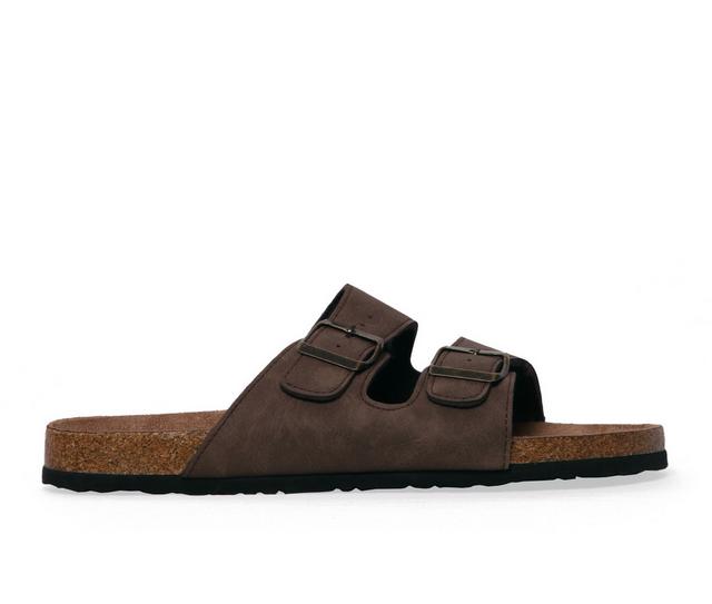 Men's Northside Phoenix Footbed Slides in Coffee color