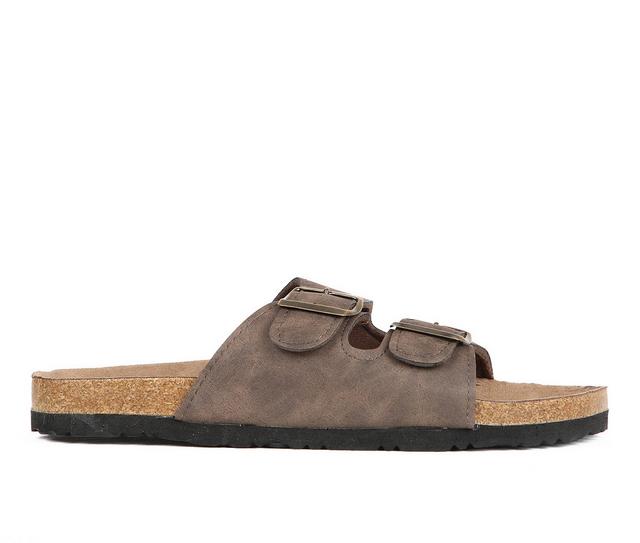 Men's Northside Phoenix Footbed Slides in Light Coffee color