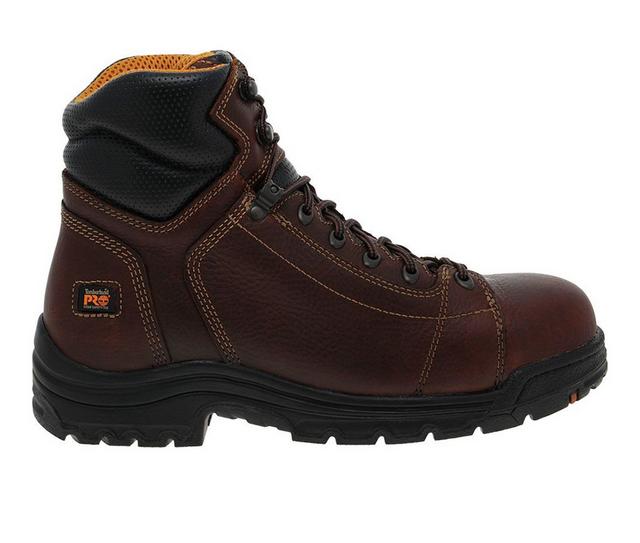 Timberland Pro TITAN 6' LACE TO TOE Work Boots in BROWN color