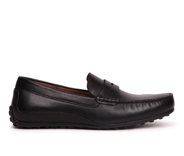 Men's Florsheim Throttle Penny Slip-On Shoes in Black color