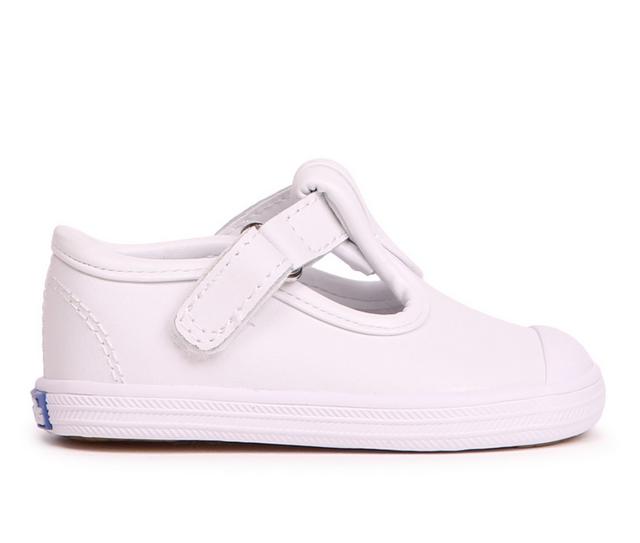 Kids' Keds Infant Toe Cap Sneakers in White Leather color