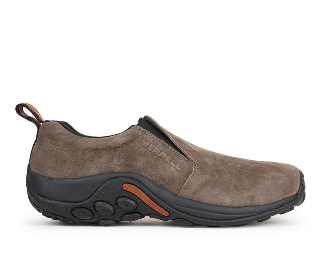 Men's Merrell Jungle Moc Slip-On Shoes in Gunsmoke color