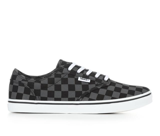 Women's Vans Atwood Low Skate Shoes in Black Checkered color