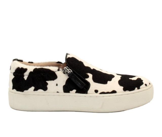 Women's Very Volatile Normande Slip-On Shoes in Black/White/Cow color