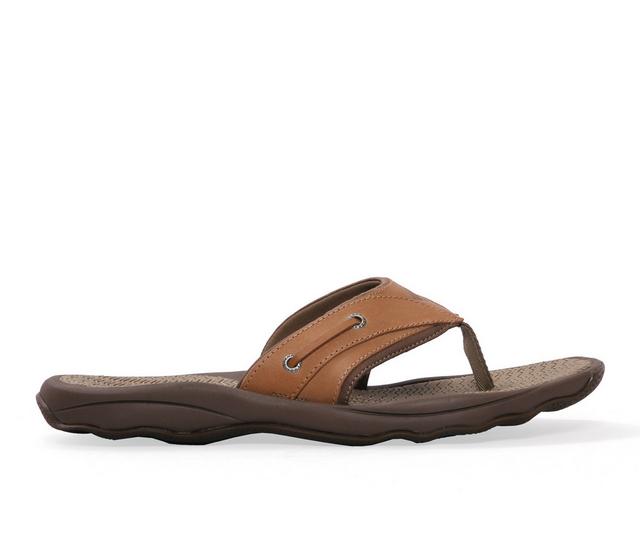 Men's Sperry Outer Banks Flip-Flops in Tan color