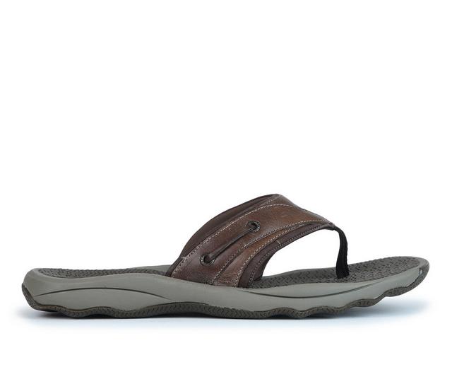 Men's Sperry Outer Banks Flip-Flops in BROWN color