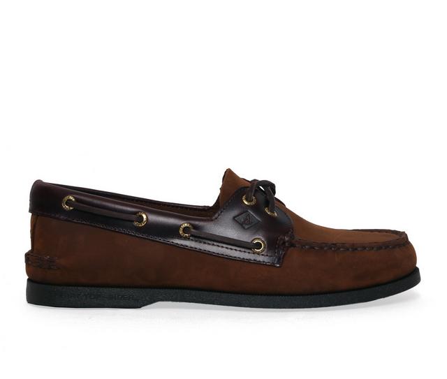 Men's Sperry Basic A/O NBK Boat Shoes in Oak color