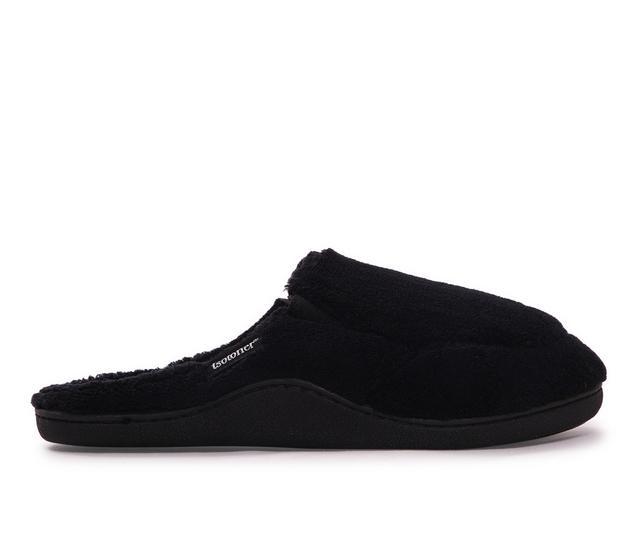 Isotoner Corp Microterry Clog Slippers in Black color