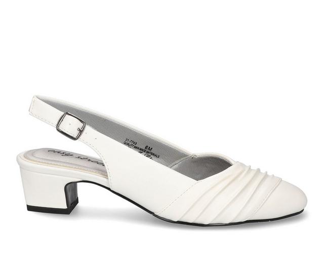 Women's Easy Street Bates Pumps in White color
