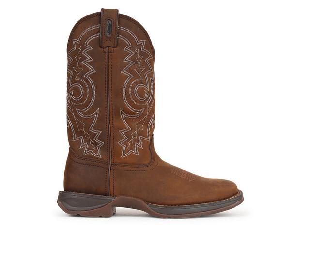 Men's Durango 12" Rebel Pull On Western Boot Cowboy Boots in Brown color